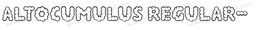 Altocumulus Regular字体转换